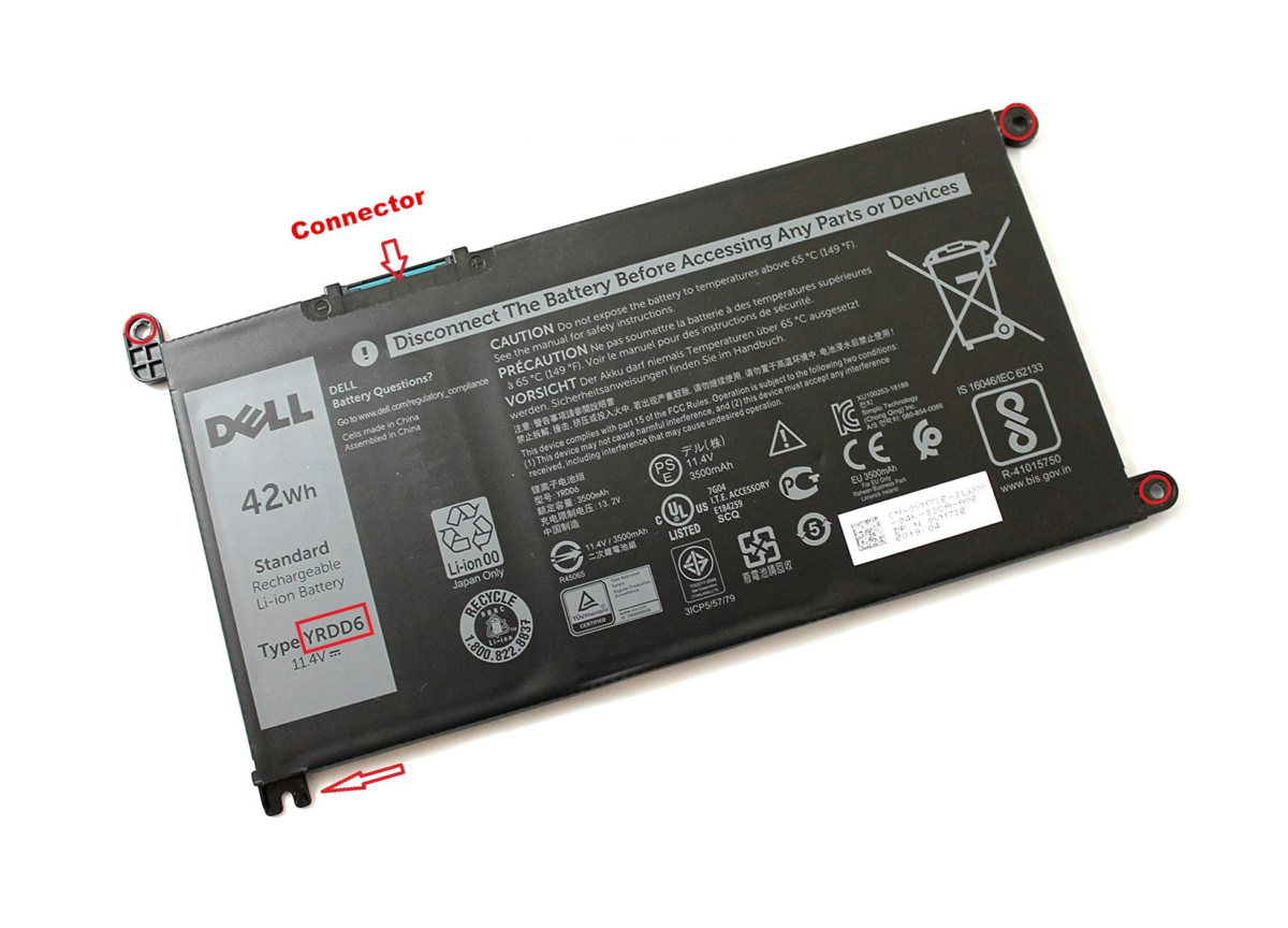 YRDD6 Laptop Battery For Dell