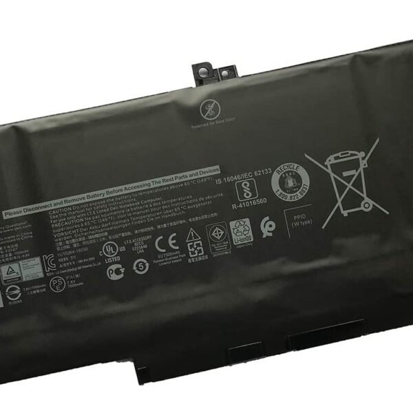 DELL F3YGT Genuine Original Dell 4-Cell Laptop Battery for Latitude 12 7000 (7280, 7290), Latitude 13 7000 (7380, 7390), Latitude 14 7000 (7480, 7490) series, 7.6V 60Wh, P/N: 2X39G, DM3WC, KG7VF, MYJ96