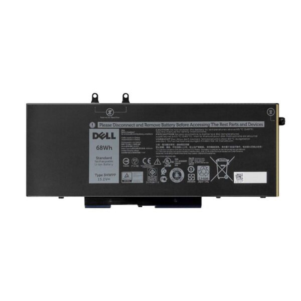 DELL 3HWPP Genuine Original Dell 4-Cell Laptop Battery 15.2V 68Wh for Latitude 5401, 5410, 5411, 5501, 5510, 5511 & Precision 3541, 3551 Series, P/N: 10X1J, 3PCVM, 1VY7F, YPVX3 (Copy) (Copy)