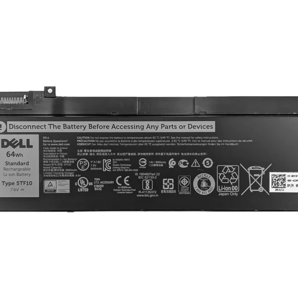 DELL 5TF10 Dell Laptop Battery for Dell Precision 7330 7530 7540 P74F 7730 7740 P34E Series 4-cell