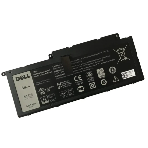 DELL F7HVR Genuine Dell 4-Cell 58Wh 3800mAh Laptop Battery for Inspiron 15 7537, Inspiron 17 7737, Inspiron 17 7746 Series, Y1FGD, 62VNH, G4YJM