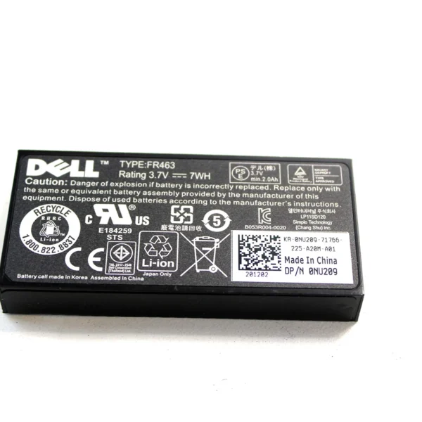 DELL FR463 Dell PowerEdge PERC 5i 6i 1950 2900 2950 H700 H800 RAID Controller Li-ion Battery