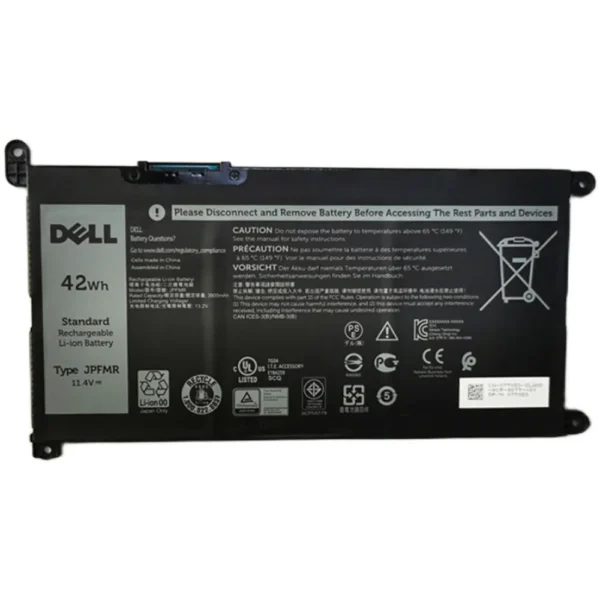 DELL JPFMR Genuine Original Dell 3-Cell Laptop Battery 15.2V 42Wh for Alienware 15 R3 R4, Inspiron G5 5587, G7 7588, G3 3579 Series, P/N: NYFJH, MG2YJ, 0MG2YJ, P74F, P69F