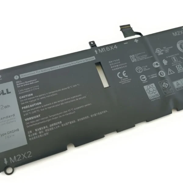 DELL DXGH8 Genuine Original Dell 4-Cell Laptop Battery 7.6V 52Wh for XPS 13 9370, 9380, 7390, 9300 & Latitude 7380, 7390, 7480, 7490 Series, P/N: HK6G0, F7HVR, 0HK6G0, P82G, P71G