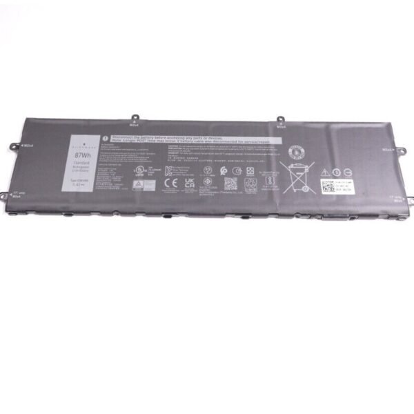 DELL DWVRR Dell Alienware X15 R1, X17 R1, Inspiron 16 7620 2-in-1 Laptop Battery, 6-Cell, 11.4V 87Wh