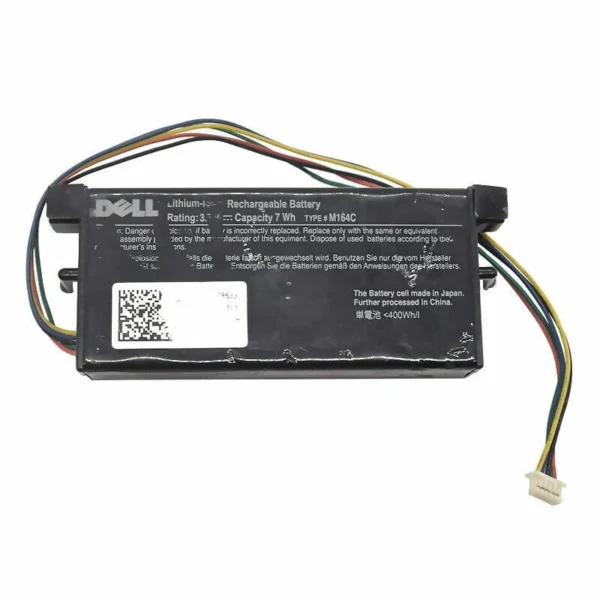 DELL M164C RAID Controller Battery Replacement for Dell PowerEdge PERC 5/E, PERC 6/E, PERC H700, PERC H800 Servers - 7Wh, 3.7V, 1900mAh - Compatible with GC9R0, KR174, X8483, M9602