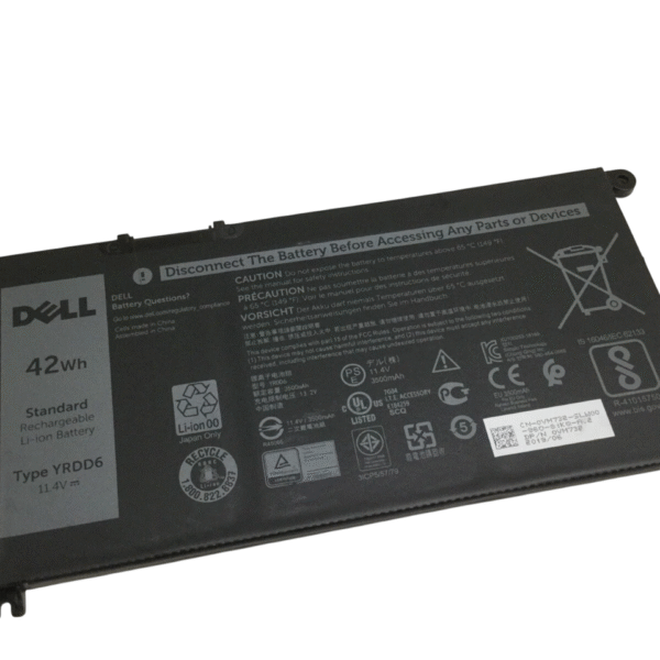 DELL 1VX1H Genuine Original Dell 3-Cell Laptop Battery 7.6V 38Wh for XPS 13 9360, 9370, 9380 & Latitude 7380, 7390 2-in-1 Series, P/N: F62G0, DNVW0, K69WH, P82G, P71G