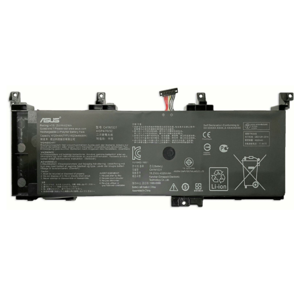 ASUS C41N1531 ROG LAPTOP BATTERY FOR GL502VS GL502VT GL502VS-1A GL502VS-1E GL502VT-1B