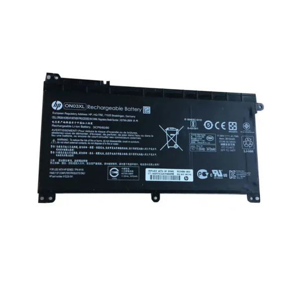 HP ON03XL Laptop Battery for HP EliteBook 840 G3 850 G3 Series, HP ZBook 15u G3 G4 Series, Compatible with HSTNN-UB6E 800514-001 TPN-Q156, 11.4V 41.7Wh 3660mAh, 3-Cell Li-ion